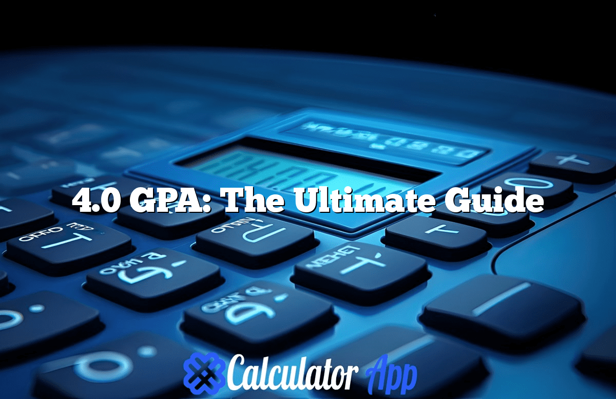 4.0 GPA: The Ultimate Guide