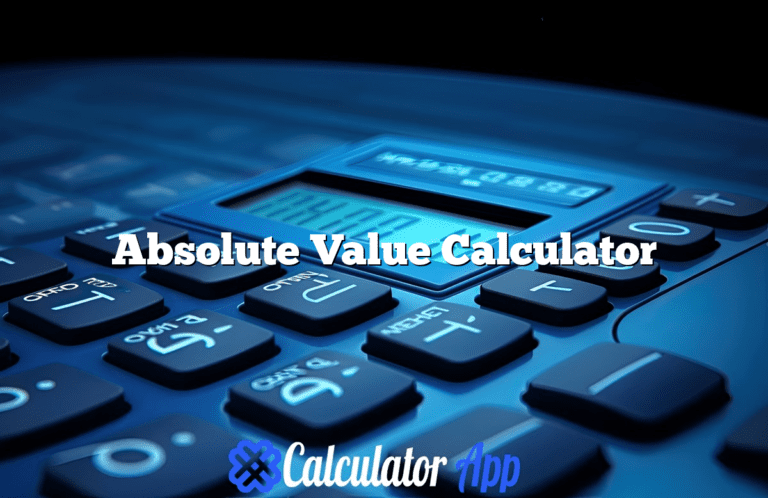 Absolute Value Calculator