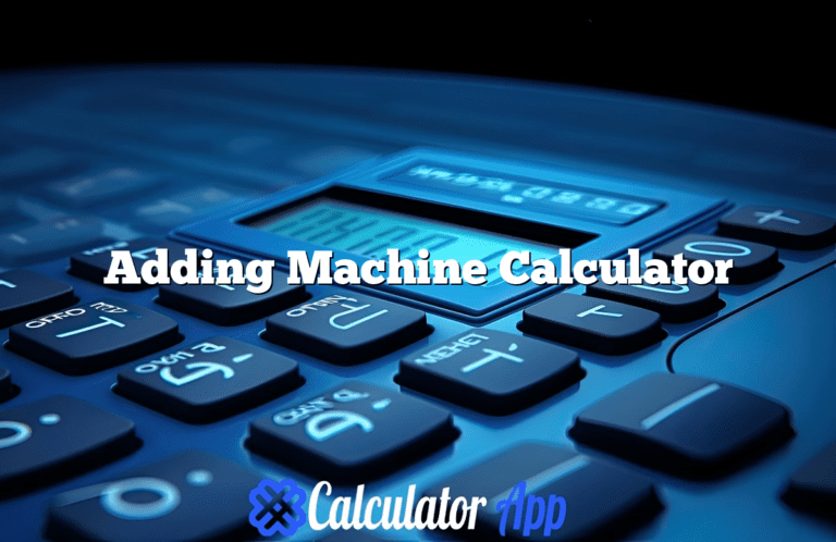 Adding Machine Calculator