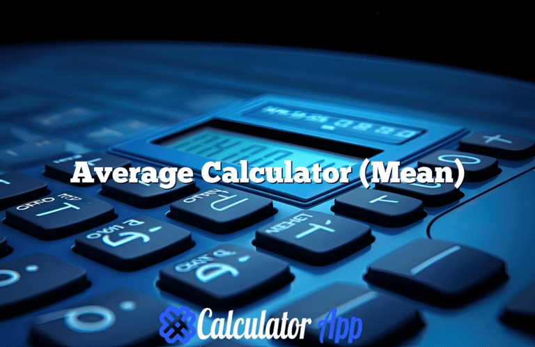 Average Calculator (Mean)