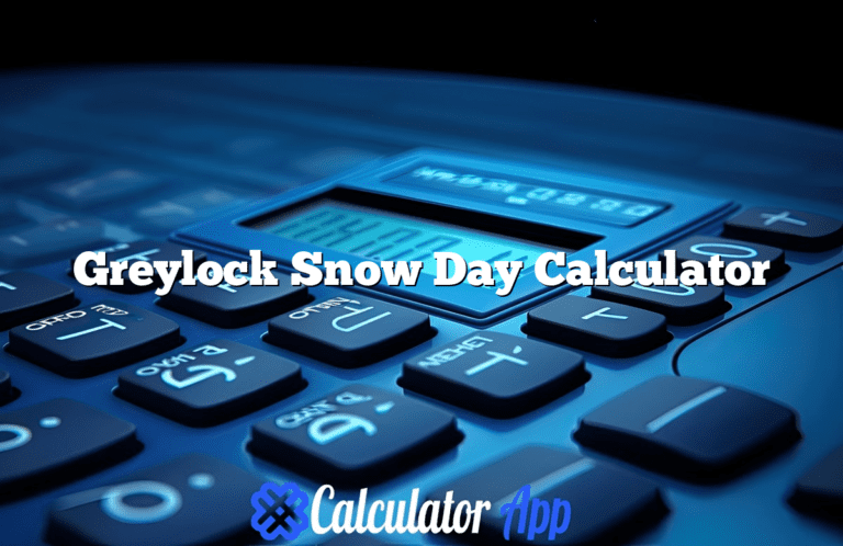 Greylock Snow Day Calculator