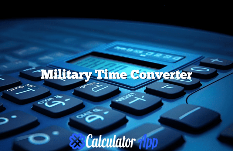 Military Time Converter