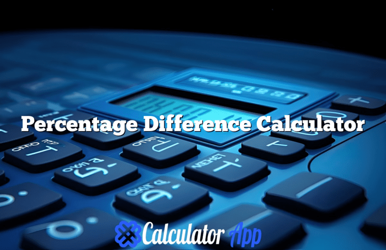 Percentage Difference Calculator