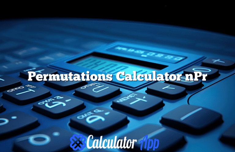 Permutations Calculator nPr