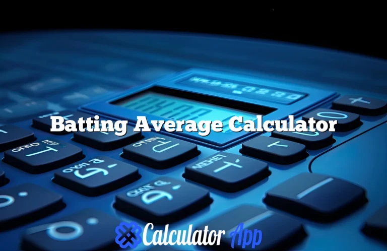 Batting Average Calculator